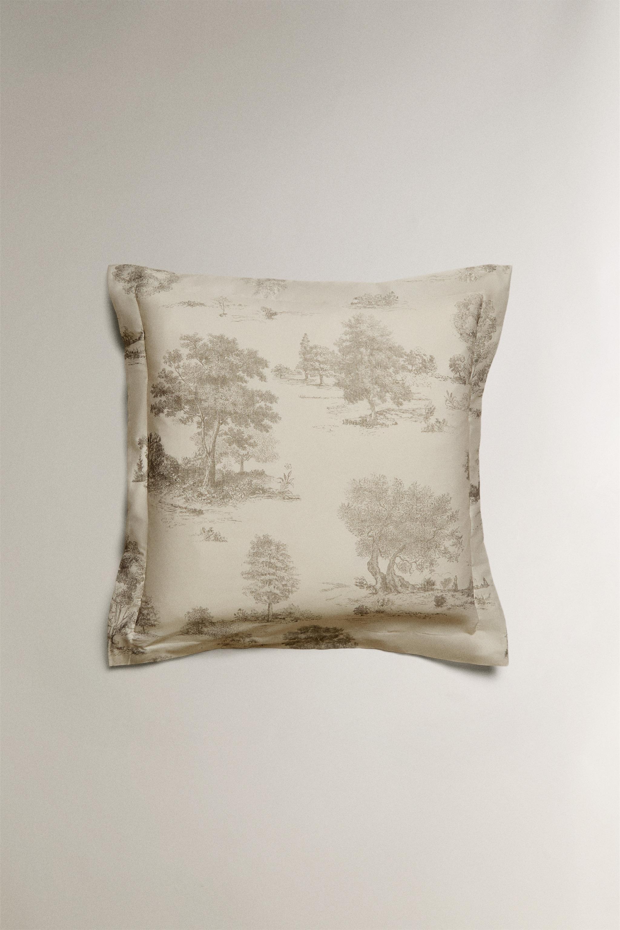 TAIE D’OREILLER SATIN TOILE DE JOUY
